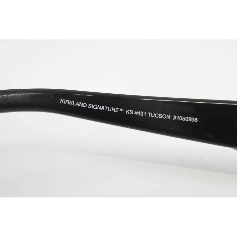 Kirkland Signature KS #431 Tucson Black Rectangular Sunglasses 57-15-130
